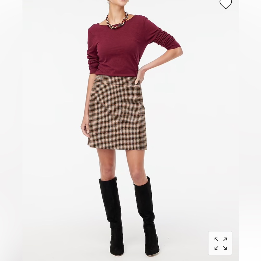 J. Crew Factory Wool Mini Skirt